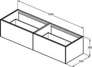    Ideal Standard CONCA (1585x505x360) 2 ,    T3984Y3