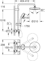   Grohe Tempesta Cosmopolitan 27922001  ,  100,   210