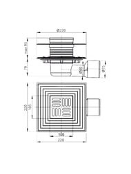   Alcaplast APV3344 (105x105/50/75) .,    .