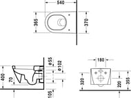   DURAVIT STARCK 2 370540330  Durafix,  WonderGliss 25340900001