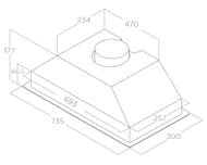  ELICA Era S IX/A/72 LED, 735300 , 850 3/, 121 , .  PRF0142744