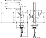  Hansgrohe Talis M54   270   , 1jet  72827000