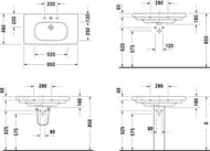  DURAVIT D-CODE 850480180 1 .  .,  03428500002