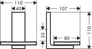 Axor Universal Rectangular  ,  42605140