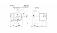   GRUNDFOS UPS 25-40 A 180, 45 , 1230 ,  , 96281387