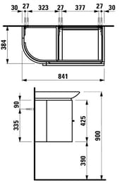    Laufen CASE for Palace 401532 (840375450) , 2 ,  