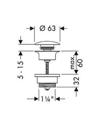 Hansgrohe  Push-open    ,  50100000