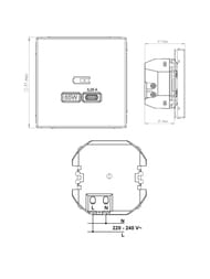  Systeme Electric ARTGALLERY USB - 65, .. QC, PD, , GAL000327