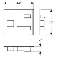 !    Geberit Acanto (449x388x75)  , :  500.649.01.2