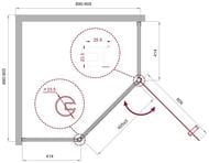   BelBagno Uno (9009001950) UNO-195-P-1-90-C-NERO  / 