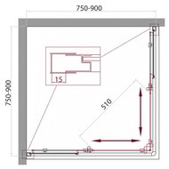   BelBagno Unique 750-900750-9001900  /. UNIQUE-A-2-75/90-C-Cr