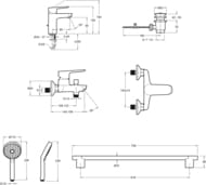   Jacob Delafon Oscar E29845RU-BL  , /, .,