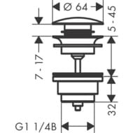 Hansgrohe  Push-open    , ,   50100990