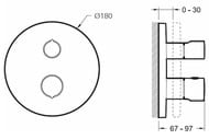  Jacob Delafon ROUND E75390-CP   /, ,. 