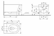   TOTO RP  - Washlet RW   / (391x579x518) CW542EY+TCF801CG#NW1