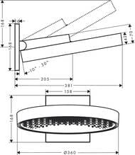   Hansgrohe Rainfinity 360 1jet   ,   26230700