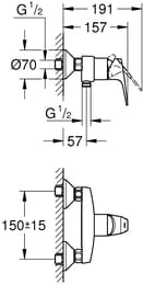  Grohe BauFlow 23755000  , , , 