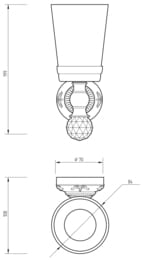 Migliore Cristalia  , , /SWAROVSKI ML.CRS-60.202.BR/16756