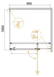   CEZARES VALVOLA (880-905x975-1000x1950) AH-1-90/100-C-Cr  , /