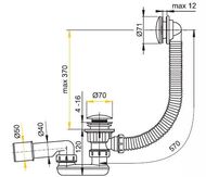    Alcaplast A504KM click/clack, , , . 40/50