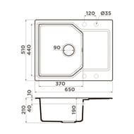  Omoikiri YONAKA 65-PA (650510207) , , - 4993344