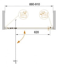   CEZARES ECO (880-9101900) BA-1-90-P-Cr  ,  