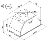  Maunfeld Urania 74 Inox (716x285x260) 1250 3/,   000009025