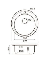  Omoikiri ASIDA 51 IN (510510180)  , . 4993785