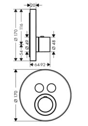  Axor ShowerSelect 36723990  , , , .