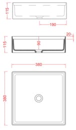  ArtCeram Scalino 380380115  SCL0010100