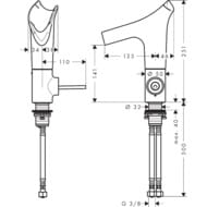  Axor Starck V 12123000  ,  ,  , /