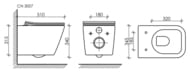   Ceramicanova Metric Rimless 510345340 , , .CN3007MB