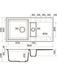  Omoikiri SAKAIME 86-2-BE (860435224) ,  , , - 4993118