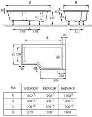   Jacob Delafon Bain Douche Neo 18090  E6D004R-00  