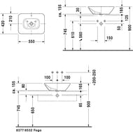  DURAVIT BACINO 033452 550420165    , ,  0334520000