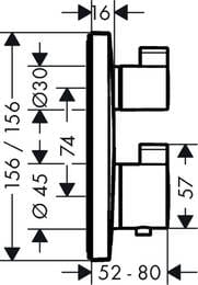  Hansgrohe Ecostat Square , , 2 ,    15714340