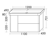    Burgbad Iveo 1200492721 LED, , 2+1 ., 1 .,  SFFR120RF2835G0169