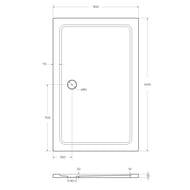     CEZARES (140090035)  TRAY-M-AH-140/90-35-W