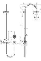   Axor Citterio Showerpipe 39670 ,    , ,  1,6