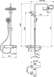 Ideal Standard IDEALRAIN ECO EVO   B2267AA   /,    