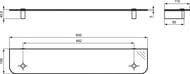   Ideal Standard CONNECT 600MM (600x110x40) , N1394AA