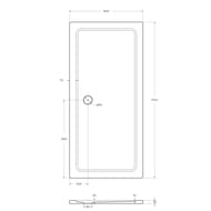     CEZARES (170080035)  TRAY-M-AH-170/80-35-W