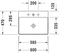  Duravit DuraSquare 600470   ,   2353600041