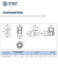    STOUT   3/4" SVH-0006-000020