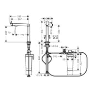  Hansgrohe Aqittura M91 240 1j  ,    ,  76804000