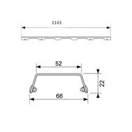    TECEdrainline  "steel II" 1200,    601283