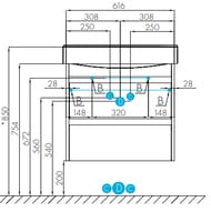    AQUATON  65 1A248801NT010 616x357x554 , 2 , / 