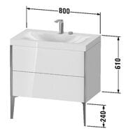    Duravit XViu 800610480 2 ,  / XV4710OB122P