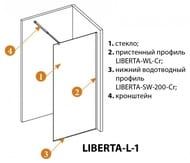   CEZARES LIBERTA (10001950) LIBERTA-L-1-100-120-GR-Cr . , . 