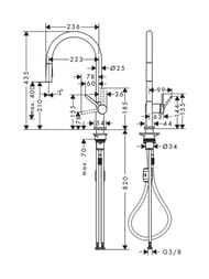  Hansgrohe Talis M54   210  ,   2jet  72800000